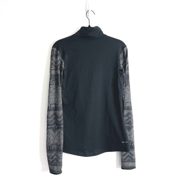Nike Pro Women’s Half Zip Pullover Black Size Medium Athletic Casual Comfort - Picture 5 of 13